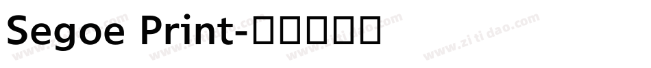 Segoe Print字体转换